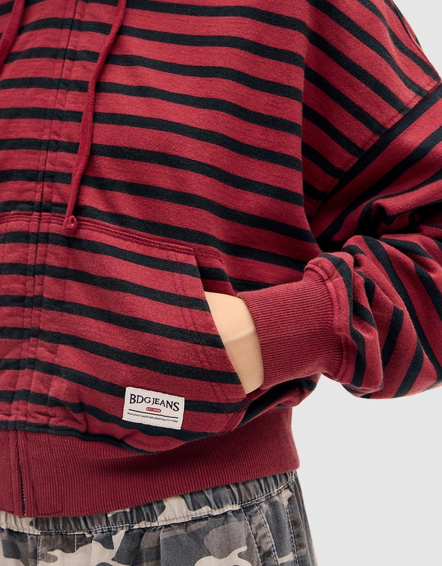 BDG By Urban Outfitters - BDG Easy Stripe Zip Hoodie