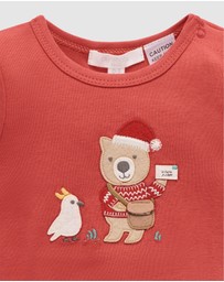 Purebaby - Postie Santa Bodysuit Christmas -Kids-Babies