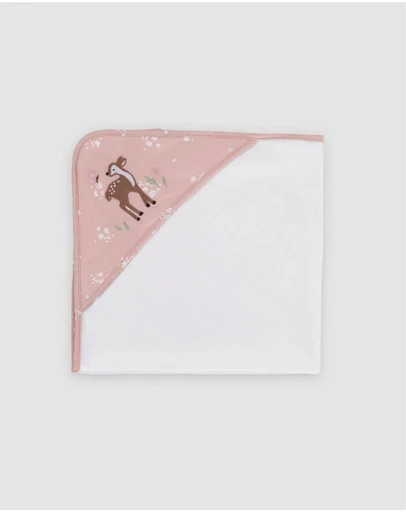 Living Textiles - Organic Hooded Towel - Fawn Fables