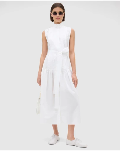 Oroton - Pleated Drop Waist Dress