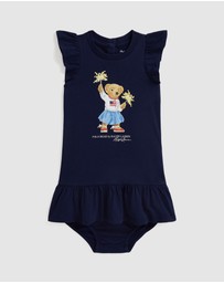 Polo Ralph Lauren - Polo Bear Cotton Jersey Dress & Bloomer - Babies