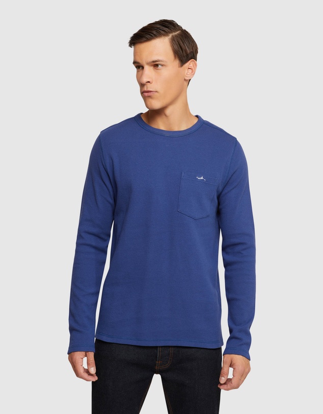 Oxford - Albert Waffle Long Sleeve Tee