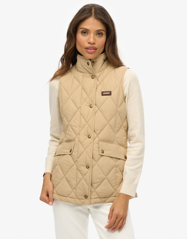Superdry - Cord Trimmed Liner Slim Fit Gilet