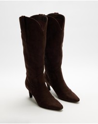 Dazie - Marie Western Pointed-Toe Boots