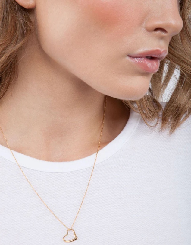 Lovisa - Gold Plated Sterling Silver Heart Necklace