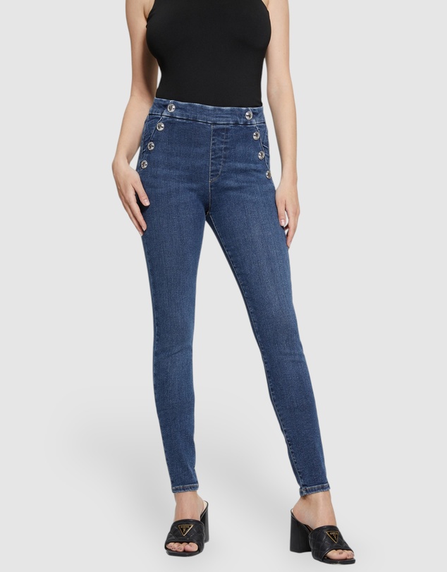 GUESS - High-Rise Aubree Skinny Denim Jeans