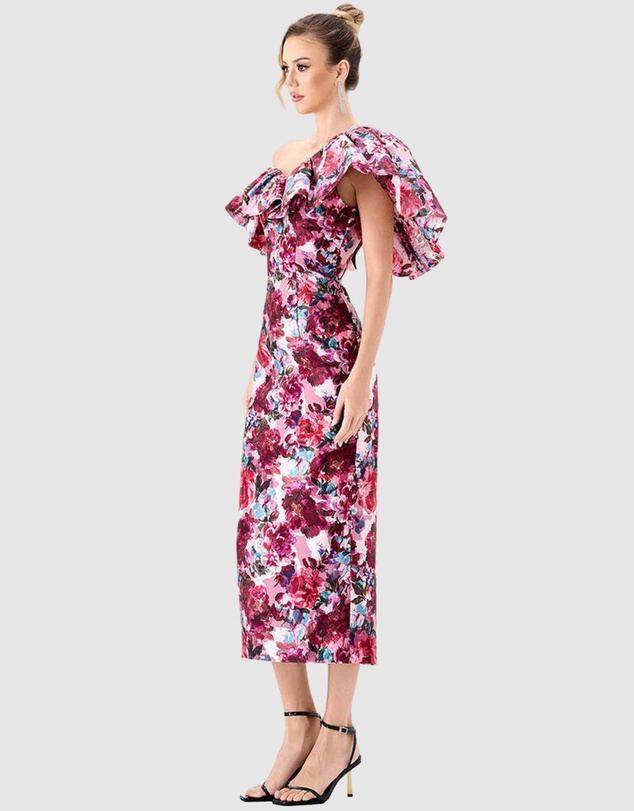 Bariano - Gilea Ruffle Column Midi