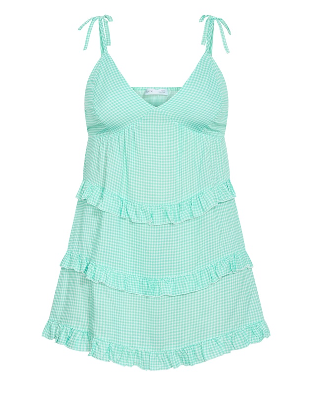 City Chic - Gigi Gingham Sleepwear Chemise