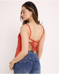 Alice In The Eve - Becky Backless Ruch Top