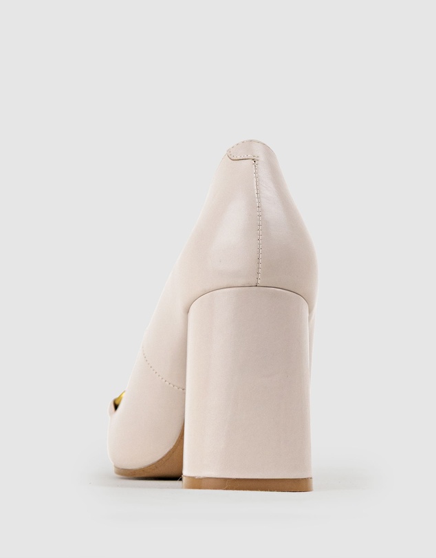 Edward Meller - BAILEY85 Block Heel Pump with Trim