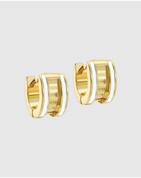 Ted Baker - ROLO: Classic Colour Enamel Roll Huggie Earrings