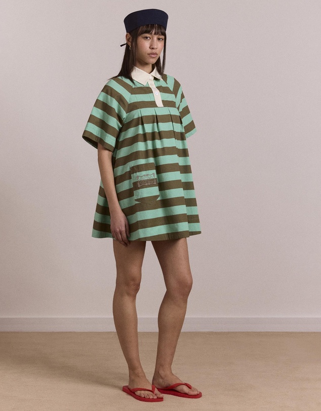 Damson Madder - Maggie Mini Polo Dress