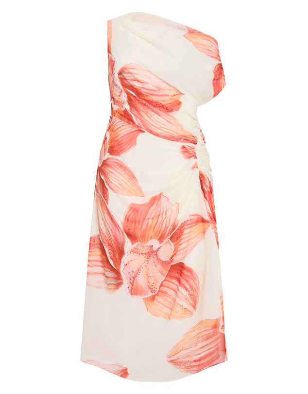 City Chic - Plus size Sunset Orchid Off Shoulder Maxi Dress - lemon creme