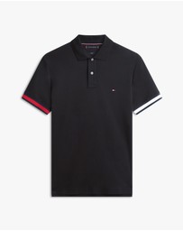 Tommy Hilfiger - Slim Fit Interlock Knit Tipped Polo Shirt