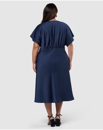 Pink Dusk by Curve Project - Wanting More Midi Dress