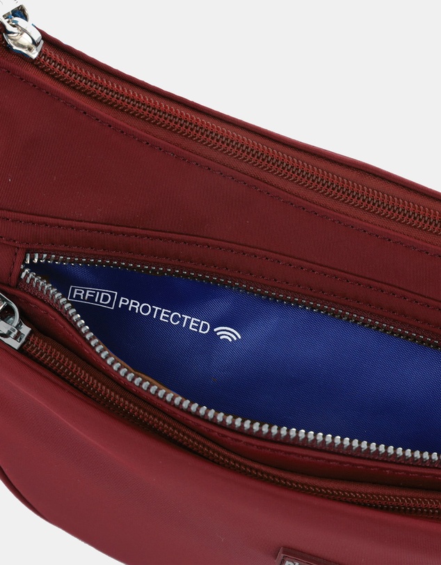 Pierre Cardin - Pierre Cardin Nylon Anti-Theft Crossbody Bag