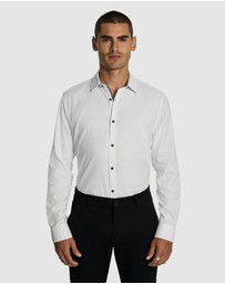 yd. - Heart Textured Slim Shirt