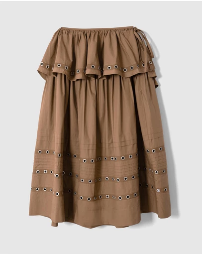 Damson Madder - Anika Eyelet Skirt