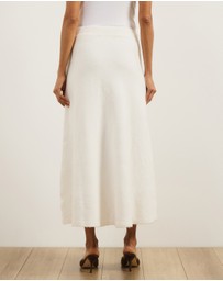 Atmos&Here - Katie Wool Blend Knitted Skirt