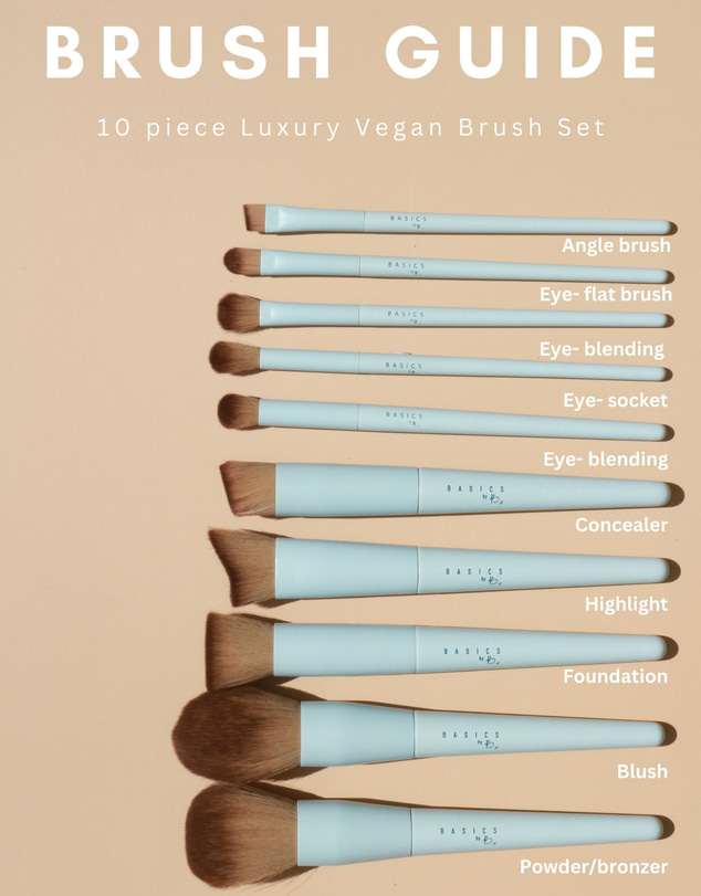 Basics By B - 10 Piece Brush Set