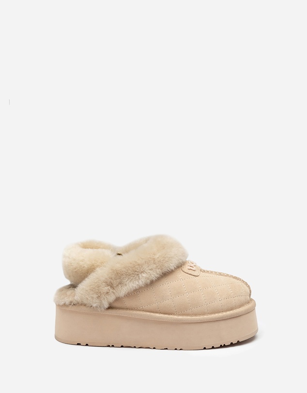 Ozwear Connection Uggs - Ugg Coquette Matelassé Logo Platform Slipper (Detachable Feature)