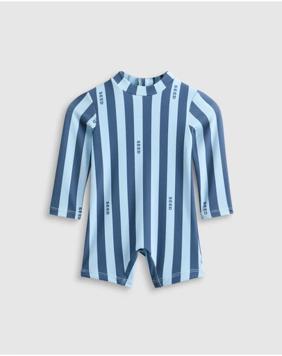 Seed Heritage - Stripe Logo Swimsuit