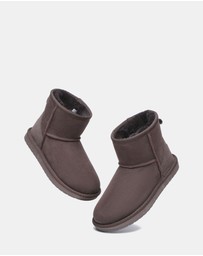EVERAU - Australian Shepherd Ugg Mini Classic Sheepskin Upper UGG Boots