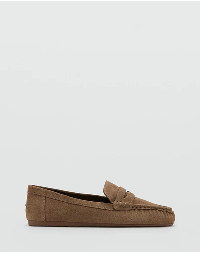 M.N.G - Suede Penny Loafers