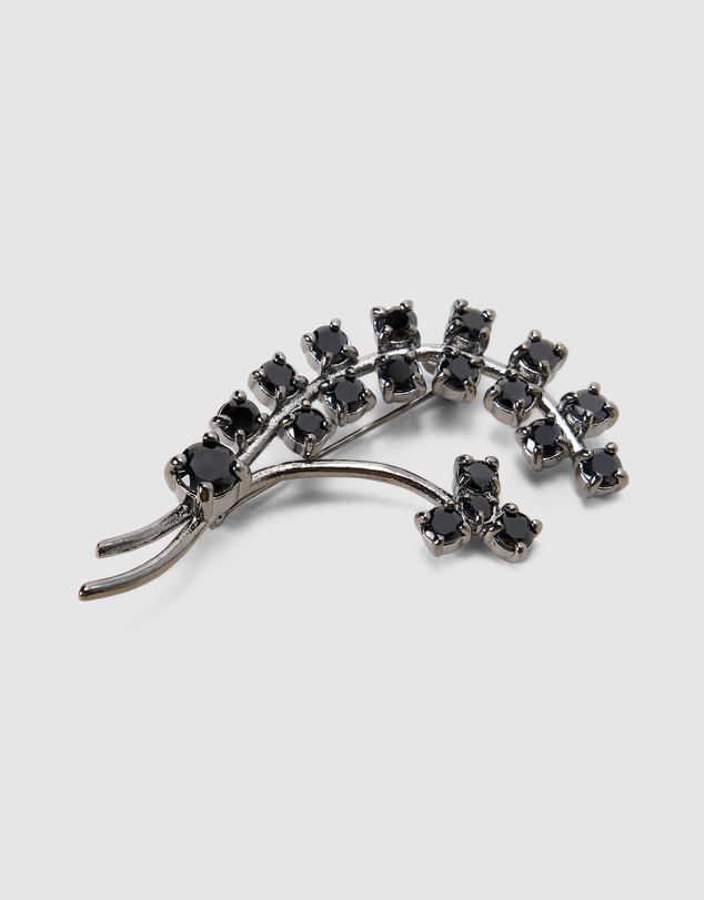 Politix - Crystal Floral Vine Lapel Pin