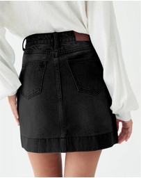 The Fated - Asha Denim Mini Skirt