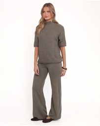 Petal & Pup - Remii Knit Pant Set - Khaki
