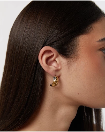 PETA AND JAIN - Solace Curved Earrings