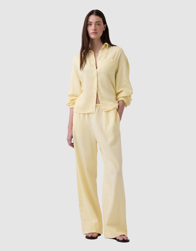 GAP - Linen Drawstring WL Pants