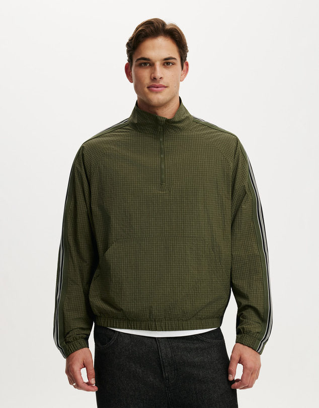 Cotton On - Quarter Zip Spray Jacket