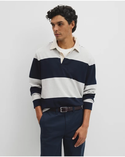 Country Road - Australian Cotton Stripe Rugby Polo