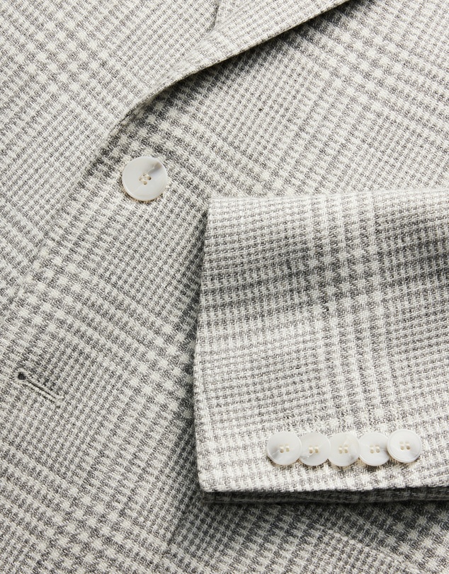 Calibre - Wool Linen Check Blazer