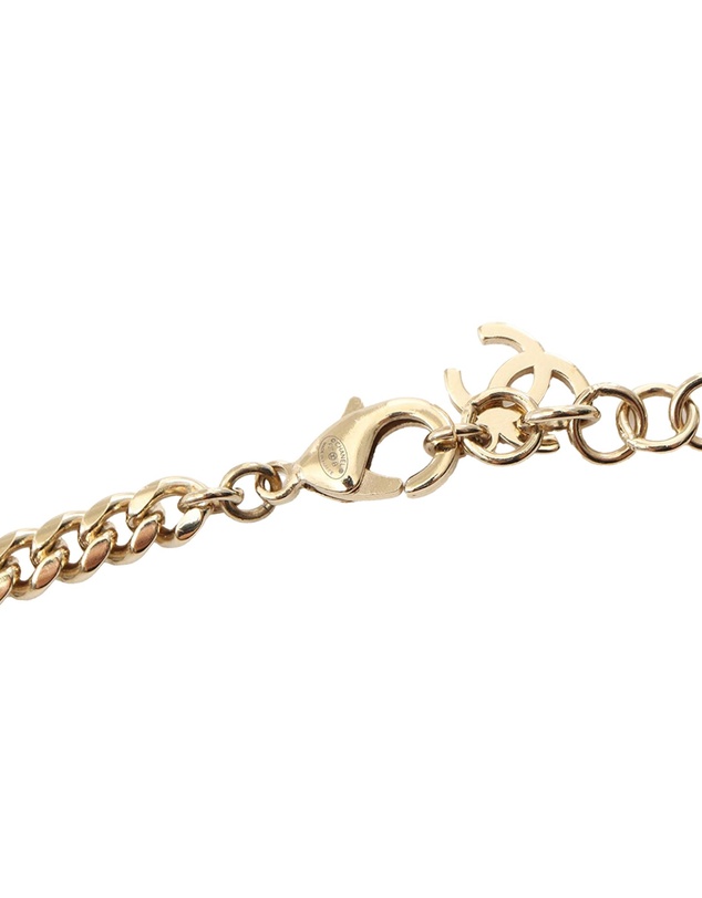 Pre-Loved by Azura Reborn - Pre-Loved Gold Plated Rhinestones Heart Logo Choker Necklace