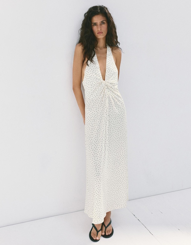 M.N.G - Draped Halter Dress