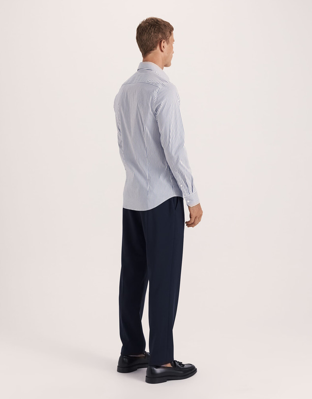 SABA - Calvin Long Sleeve Slim Stripe Shirt