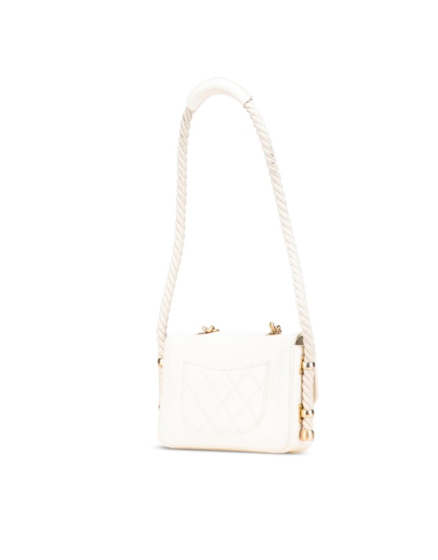 Pre-Loved by Azura Reborn - Pre-Loved Crumpled Calfskin En Vogue Rope Flap