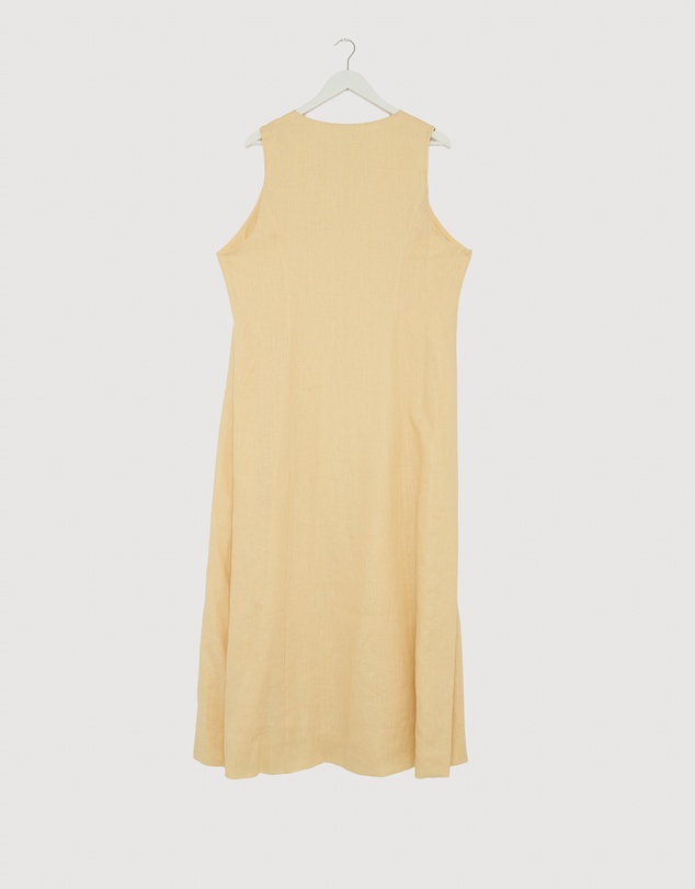 Revibe - Repaired AERE Violet Linen Button Down Midi Dress - AU 18