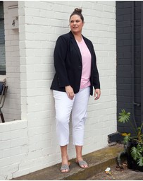 Love Your Wardrobe - Jordyn White Stretch Jeans