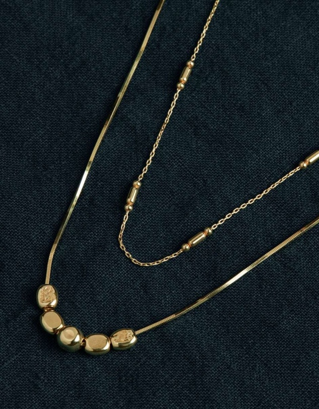 Najo - Piantina Yellow Gold Necklace (45cm+ext)