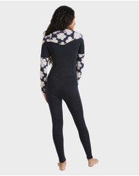 Billabong - Girls 8 to 14 Salty Dayz Natural Chest Zip Wetsuit