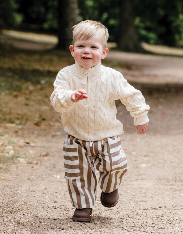 Kynd Baby - Knit Rib Jumper in Ivory