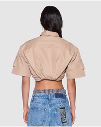 Ksubi - Barker Crop SS Shirt Tan