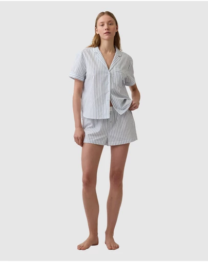 GAP - Poplin PJ Logo Shorts