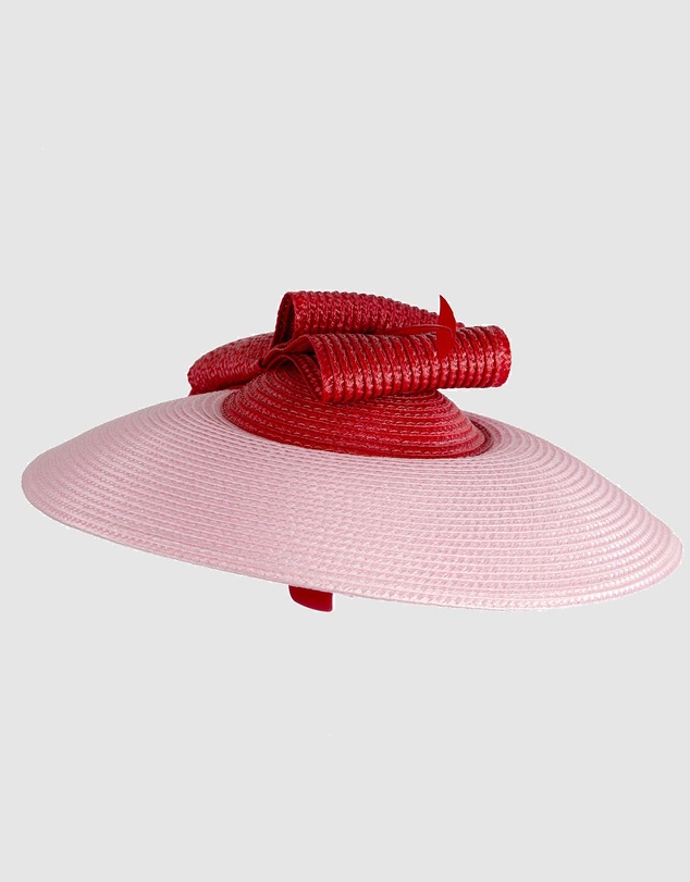 Max Alexander - Saucer Pink Red Racing Fascinator Hat