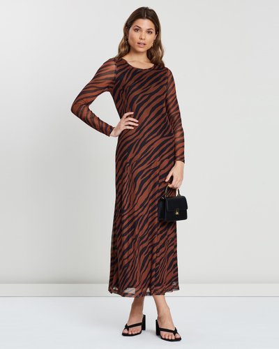 Zola Mesh Midi Dress