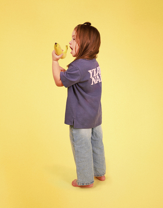 Skwosh - Yeah Nah Kids Slang Tee in Navy